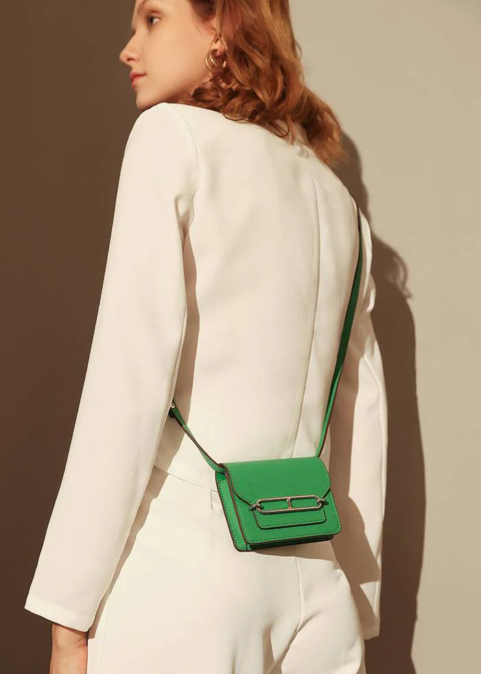Mirelle leather Mini Bag - Dark Green