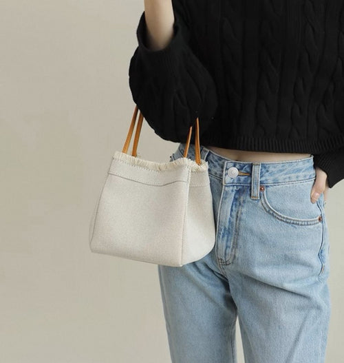 Denim Luxe - White